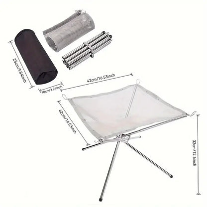 Tragbare Edelstahl-Feuerstelle – Dein Outdoor-Highlight