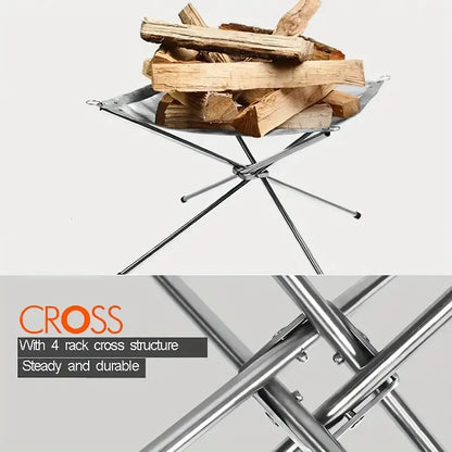 Tragbare Edelstahl-Feuerstelle – Dein Outdoor-Highlight