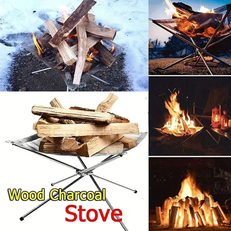 Tragbare Edelstahl-Feuerstelle – Dein Outdoor-Highlight