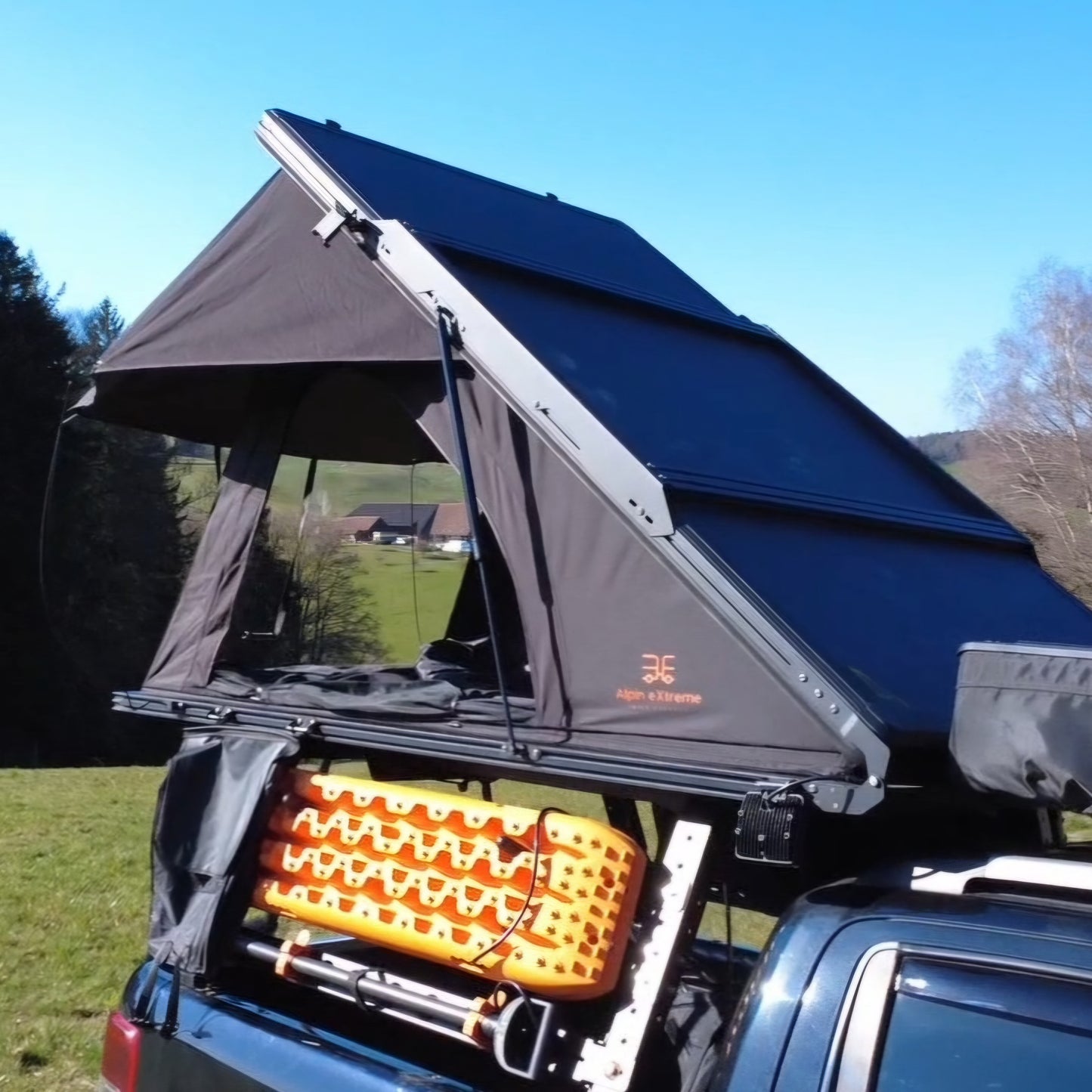 Alpin eXtreme Blackout – Hartschalen-Dachzelt mit 100 % Verdunkelung für 2+1 Personen