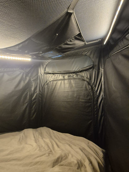 Alpin eXtreme Blackout – Hartschalen-Dachzelt mit 100 % Verdunkelung für 2+1 Personen